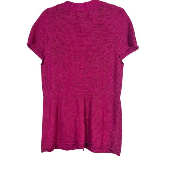 Retro Knit Sweater XL Pink Neutral Classic Chic Preppy Boho Western Minimalist - Picture 7 of 9